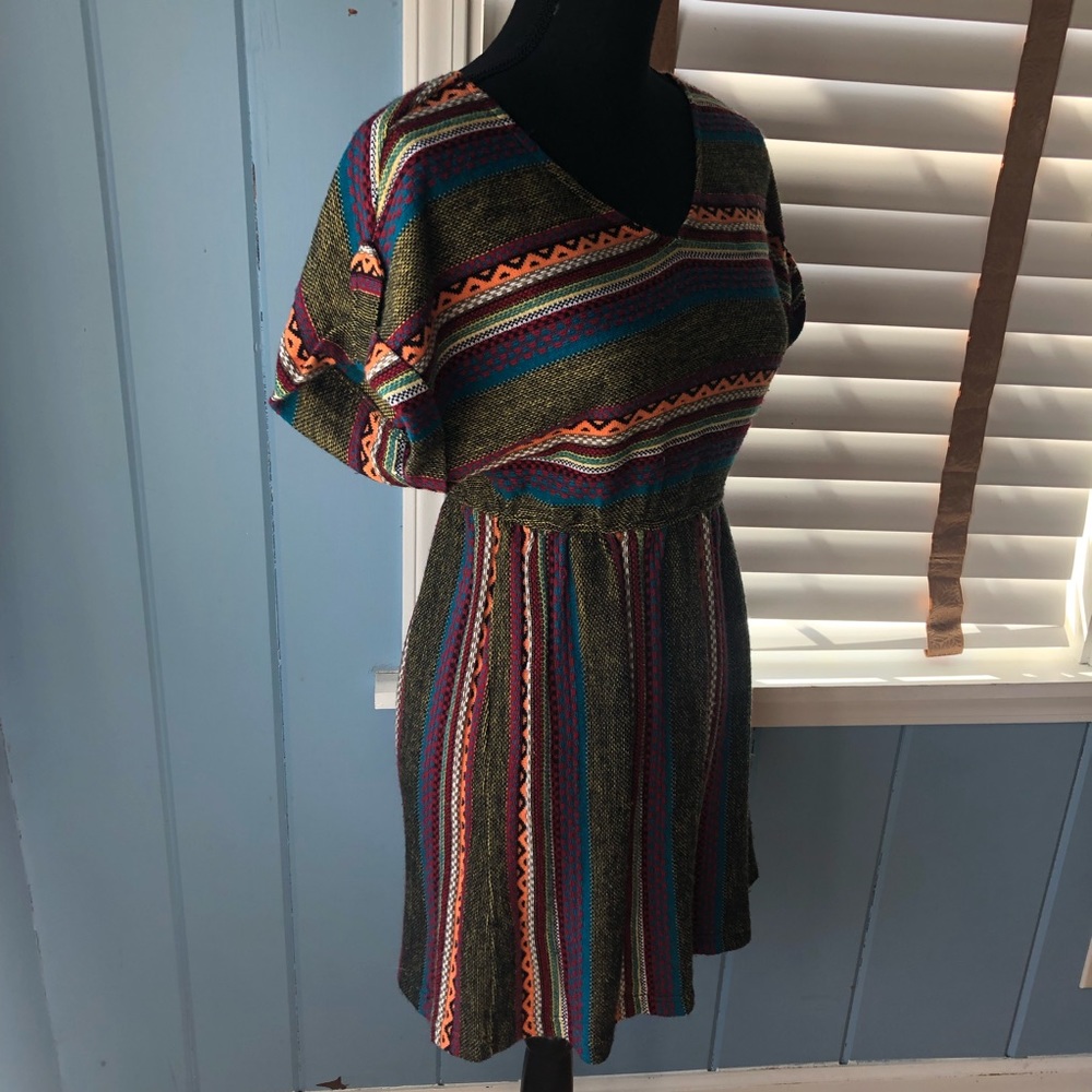 Multi Patterned Knit Hot & Delicious Dress - Picture 2 of 14